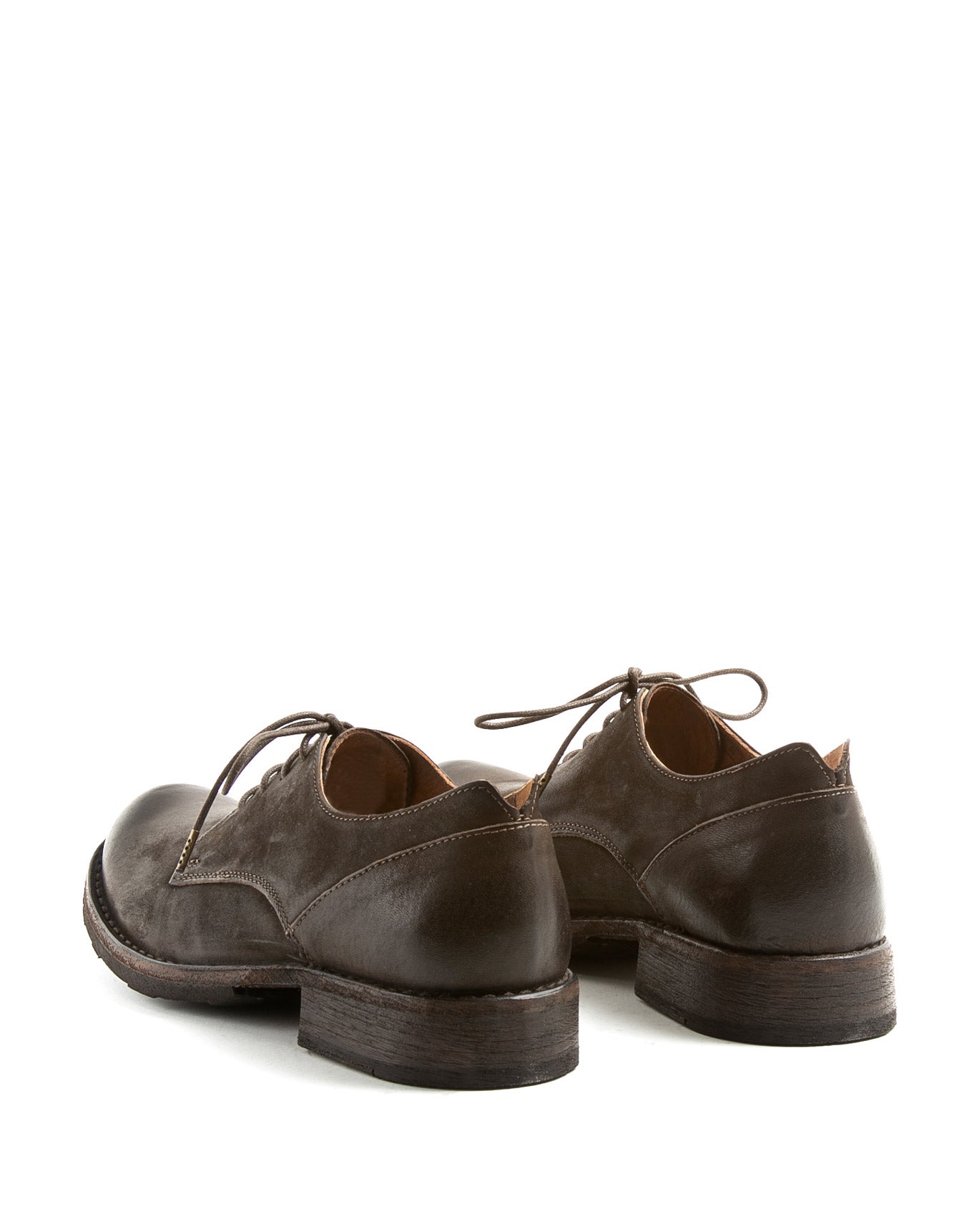 Fiorentini + Baker, ETERNITY 706, Coffee brown leather derby shoe-Made in Italy-back