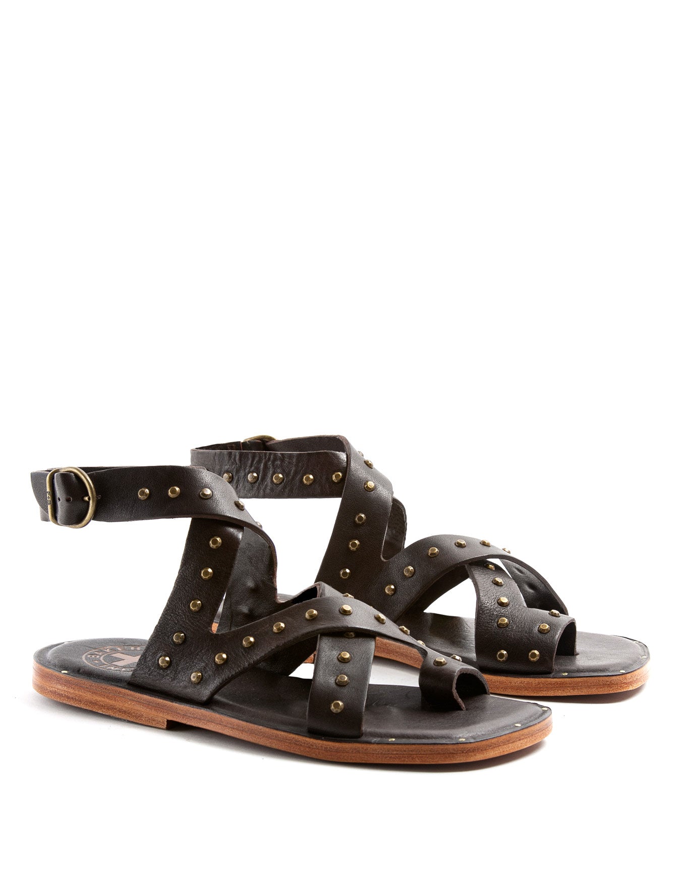 ZIS Brown Leather Sandals