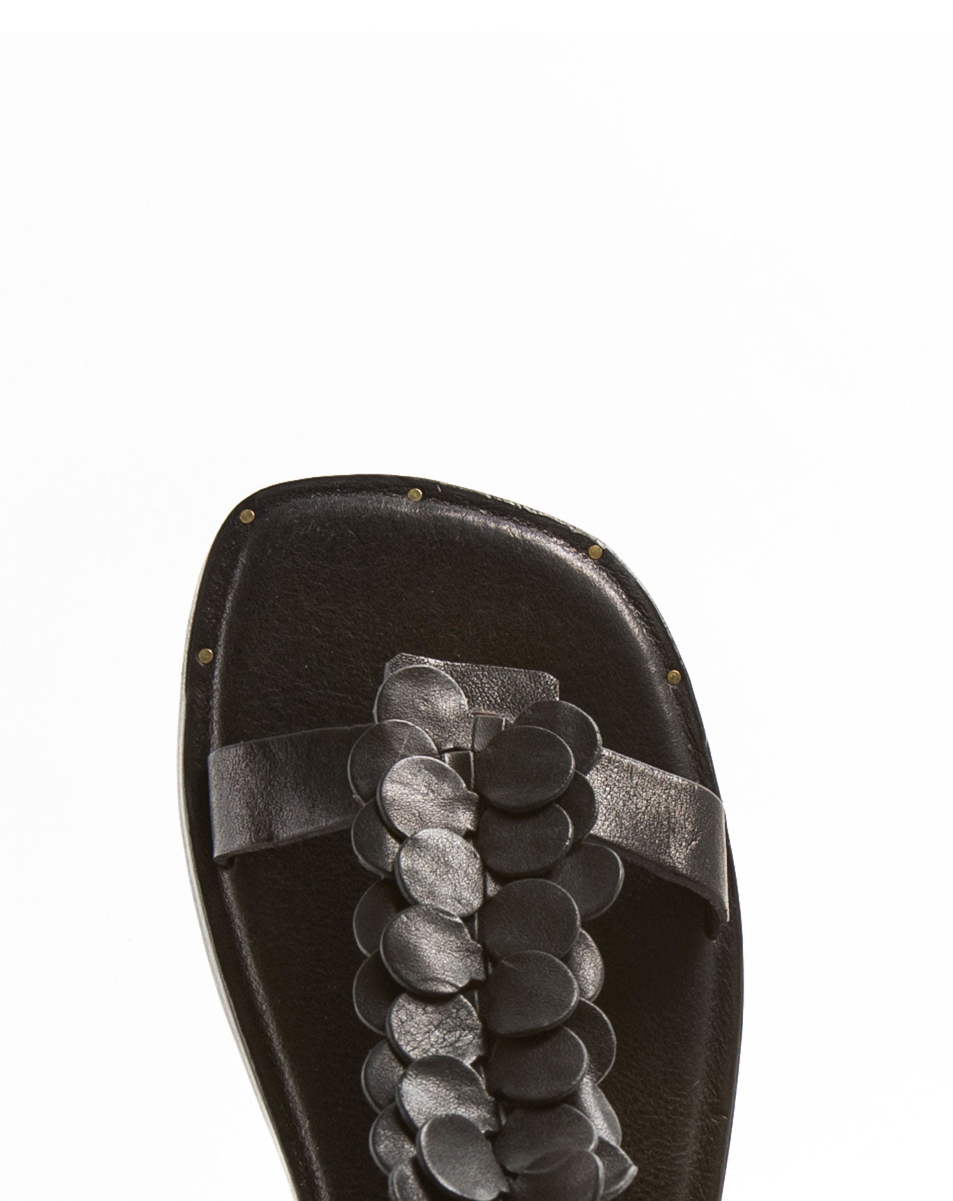 ZOBA Black Leather Sandals