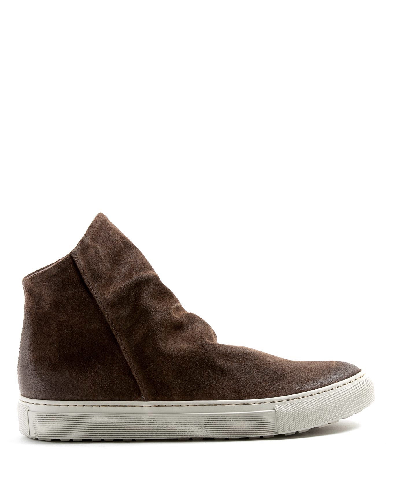 Fiorentini + Baker, BOLT BIEL, Men brown suede sneaker boots with inside zip-Made in Italy-side