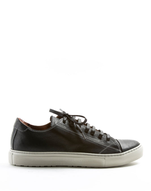 Fiorentini + Baker, BOLT BEXY, Black leather lace-up sneakers-Made in Italy-side