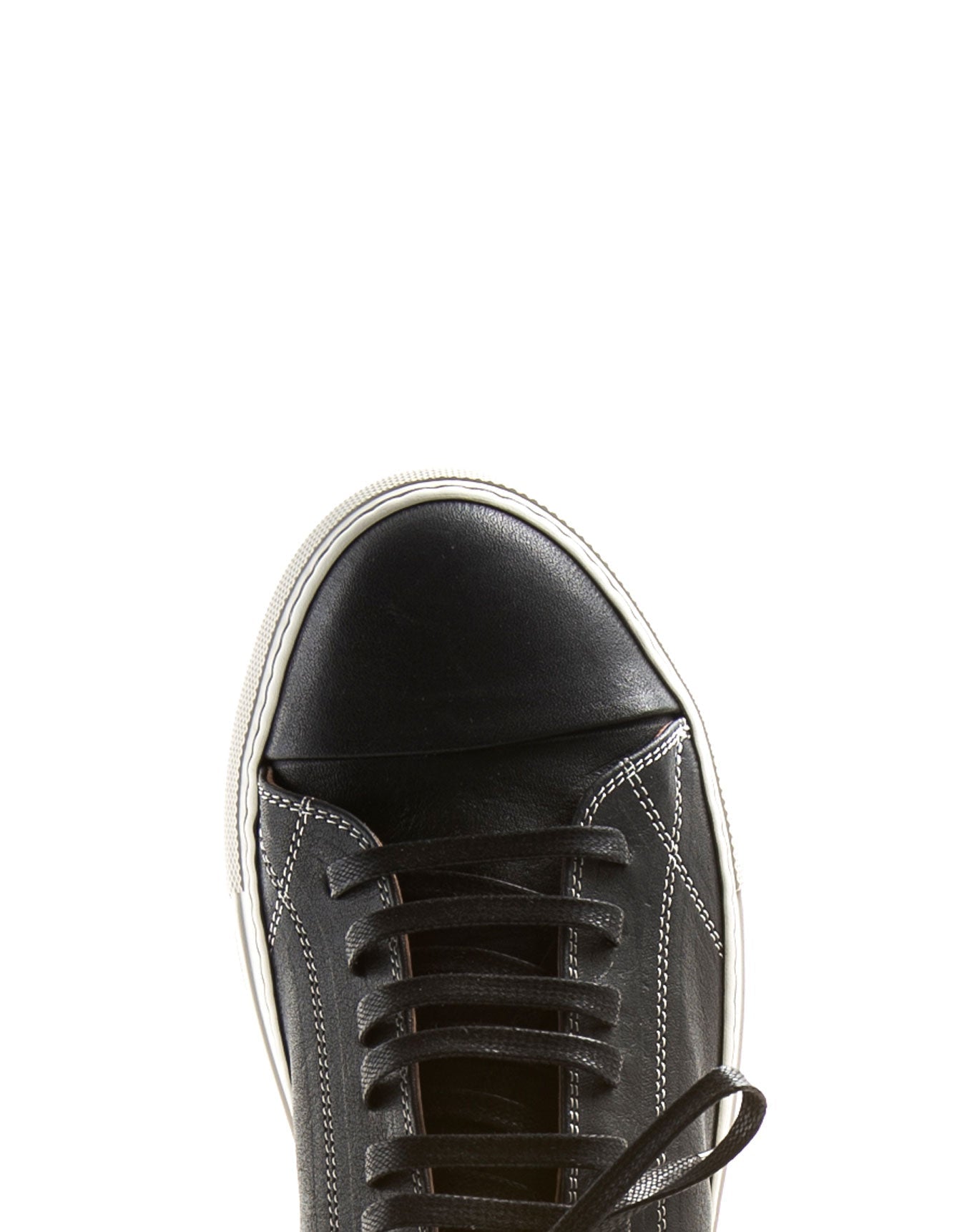 Fiorentini + Baker, BOLT BEXY, Black leather lace-up sneaker-Made in Italy-toe