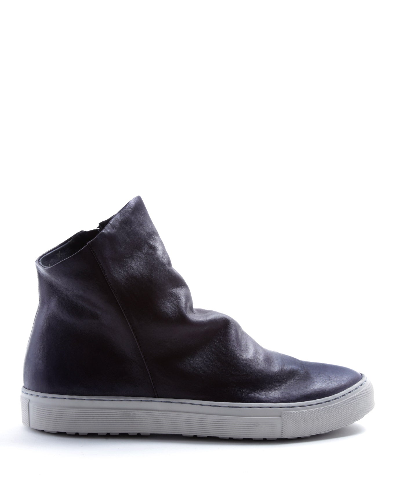 Fiorentini + Baker, BOLT BIEL, Purple leather sneaker boot with inside zip-Made in Italy-side