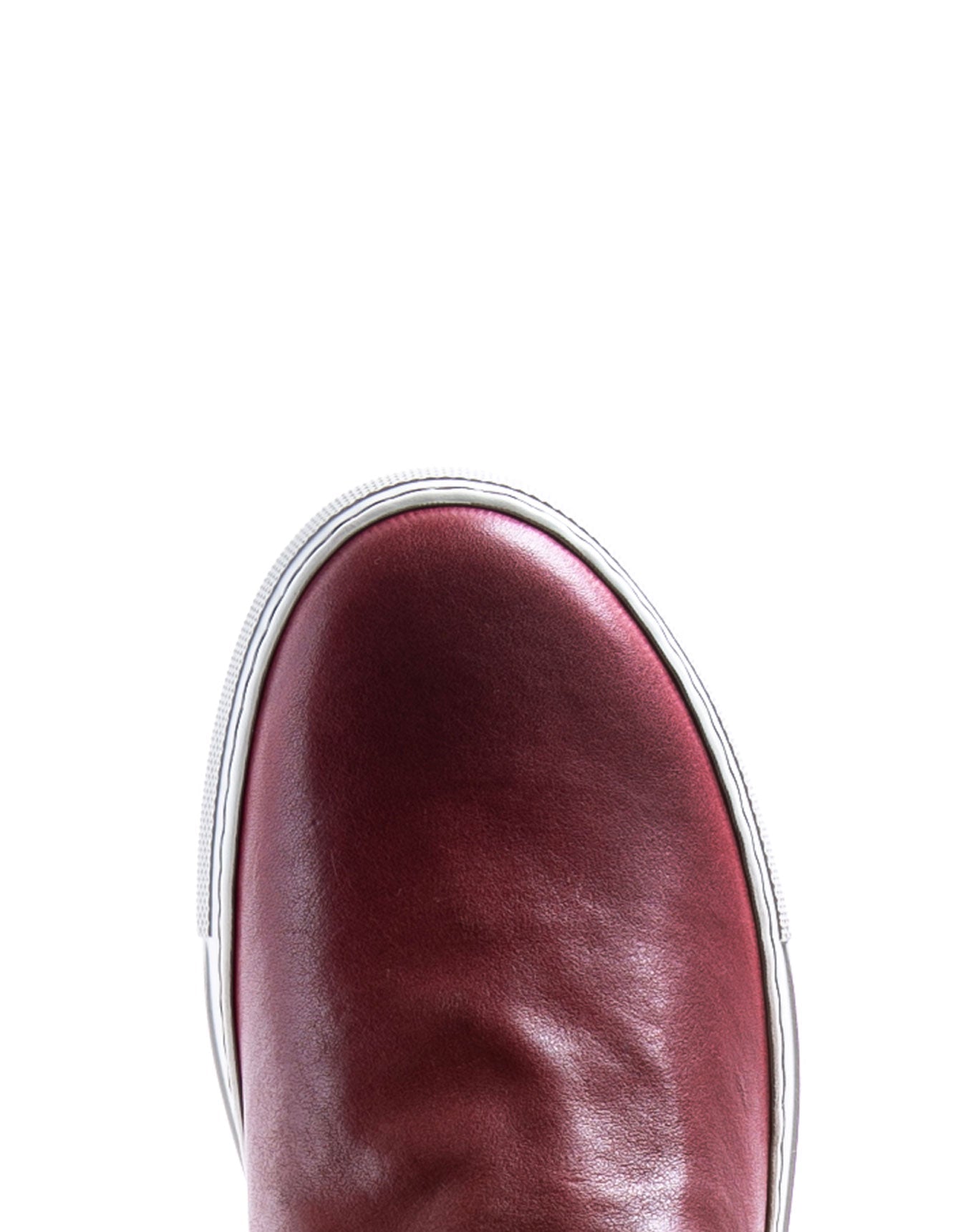 Fiorentini + Baker, BOLT BIEL, Red leather sneaker boot with inside zip-Made in Italy-toe