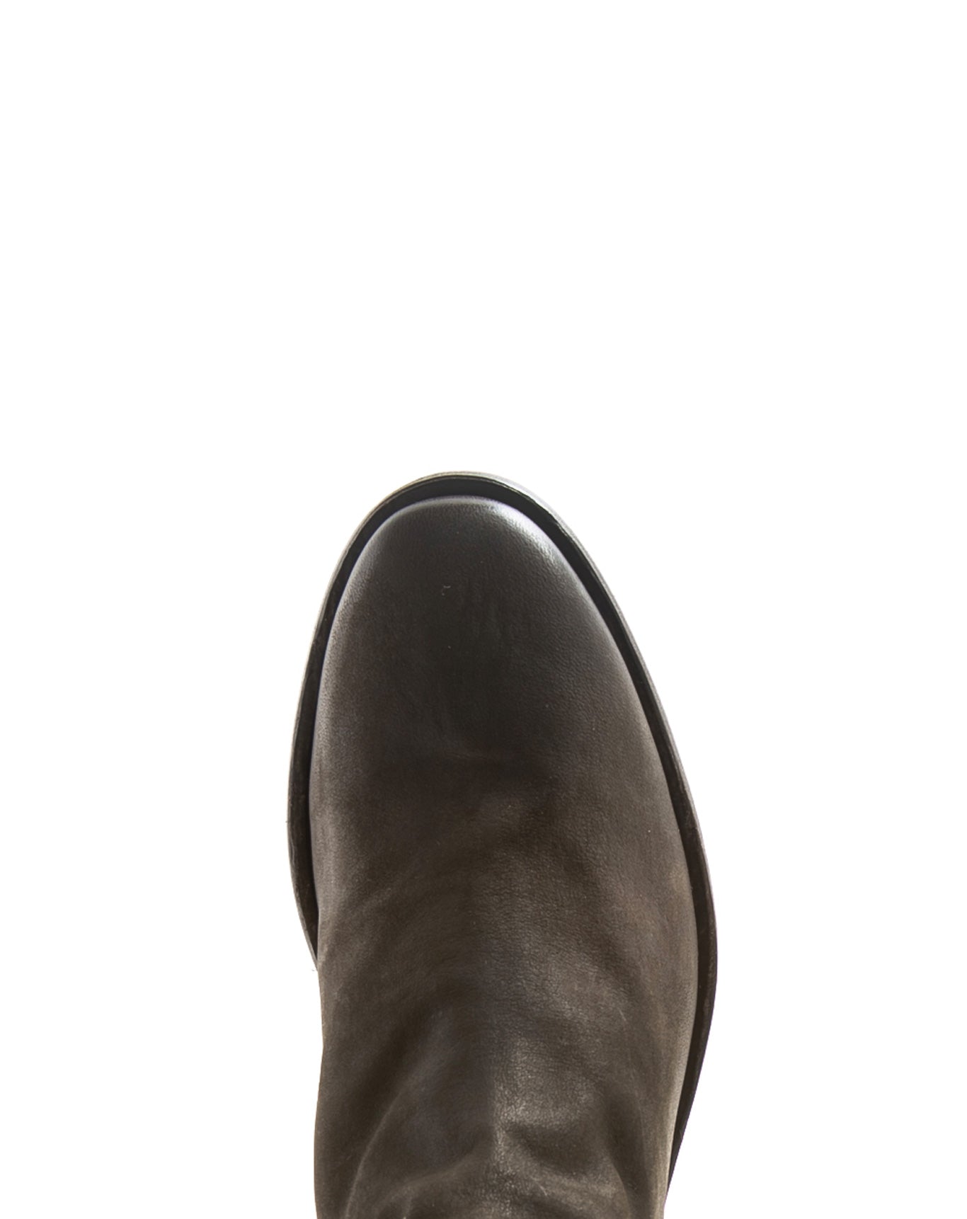 Fiorentini + Baker, CHANCE CALE, Brown leather women ankle boots with elongated shape and inside zip-Made in Italy-toe