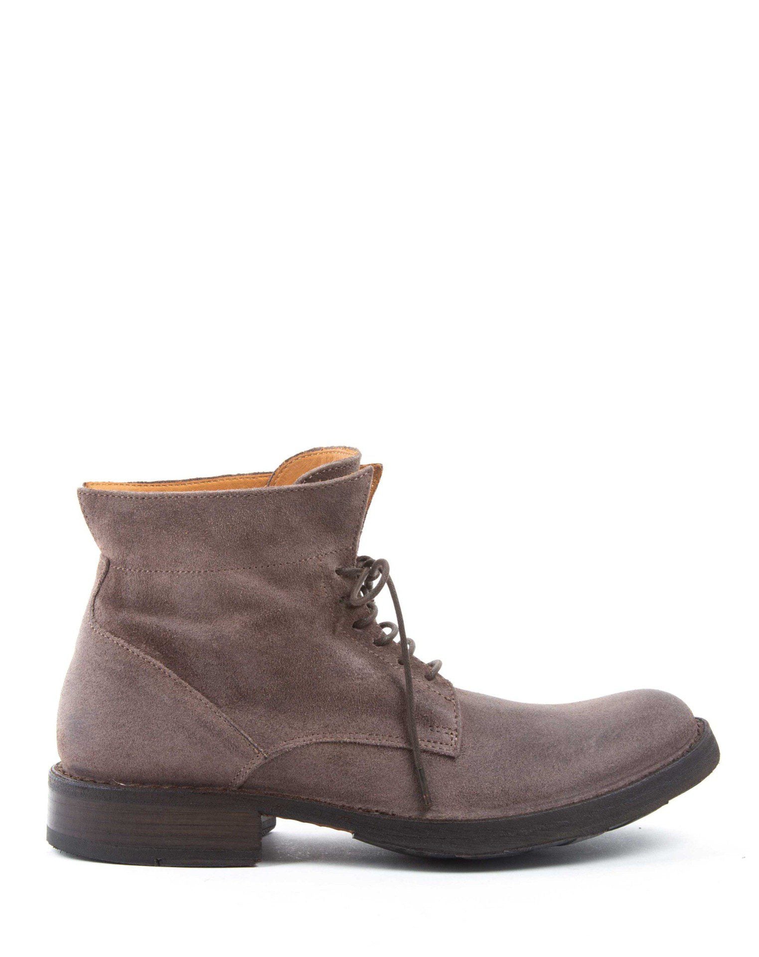 Fiorentini + Baker, ETERNITY 745, Brown suede lace-up ankle boot-Made in Italy-side