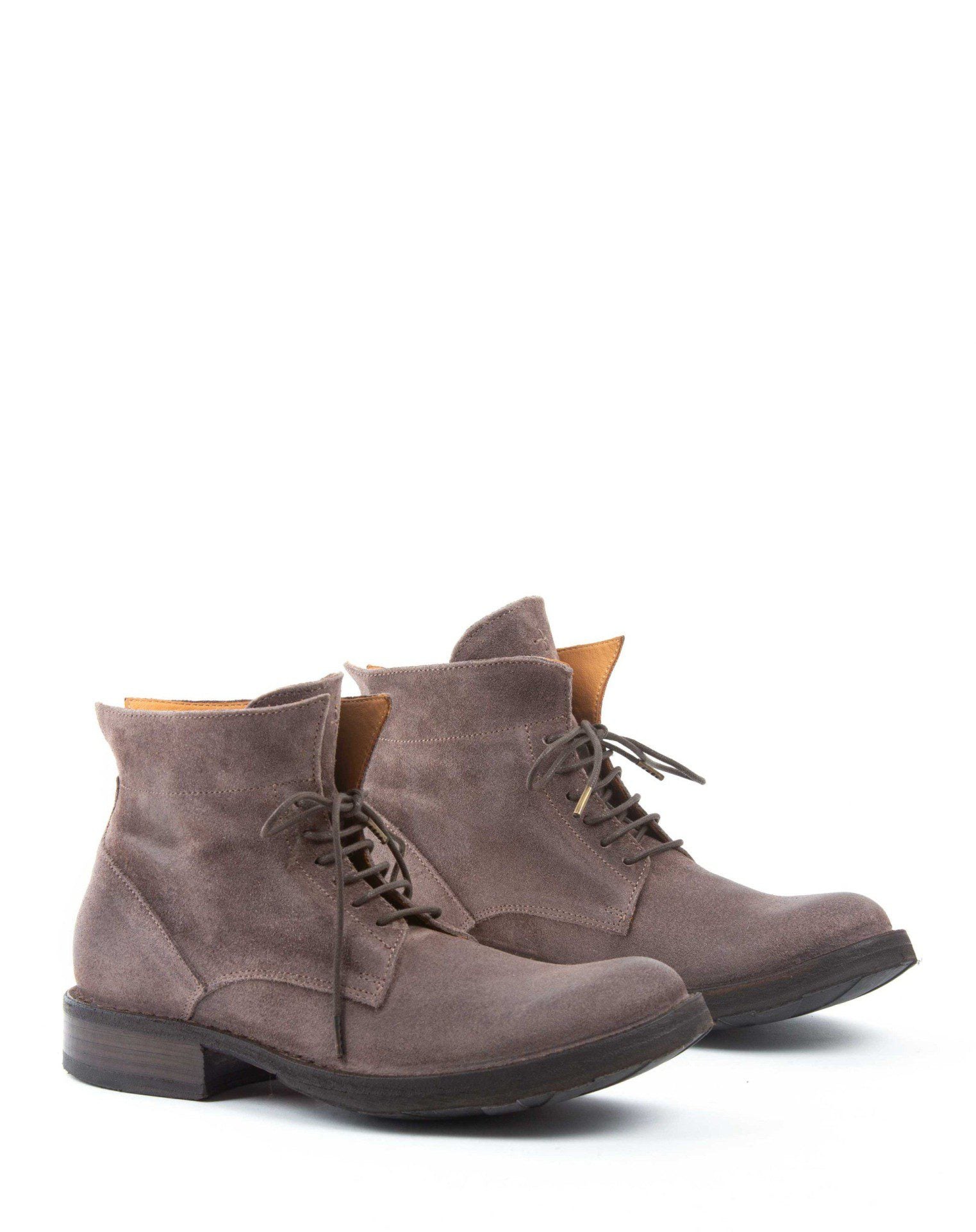 Fiorentini + Baker, ETERNITY 745, Brown suede lace-up ankle boot-Made in Italy-lateral