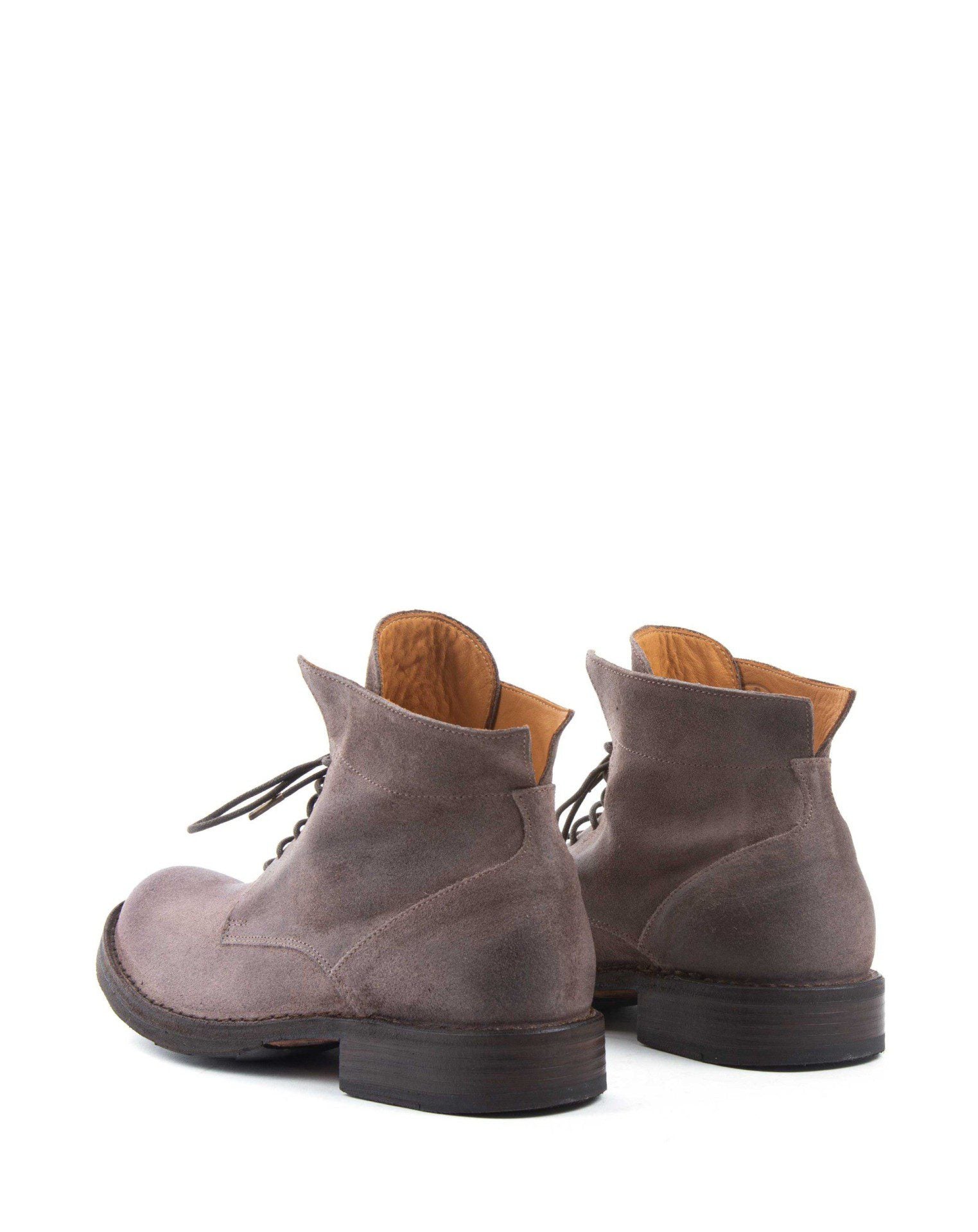 Fiorentini + Baker, ETERNITY 745, Brown suede lace-up ankle boot-Made in Italy-back