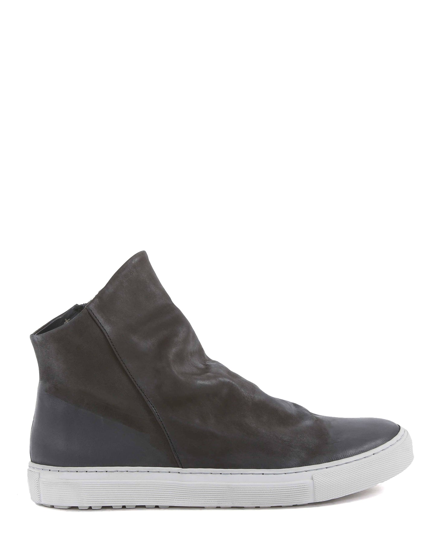 Fiorentini + Baker, BOLT BIEL, Grey leather sneaker boots with inside zip-Made in Italy-side
