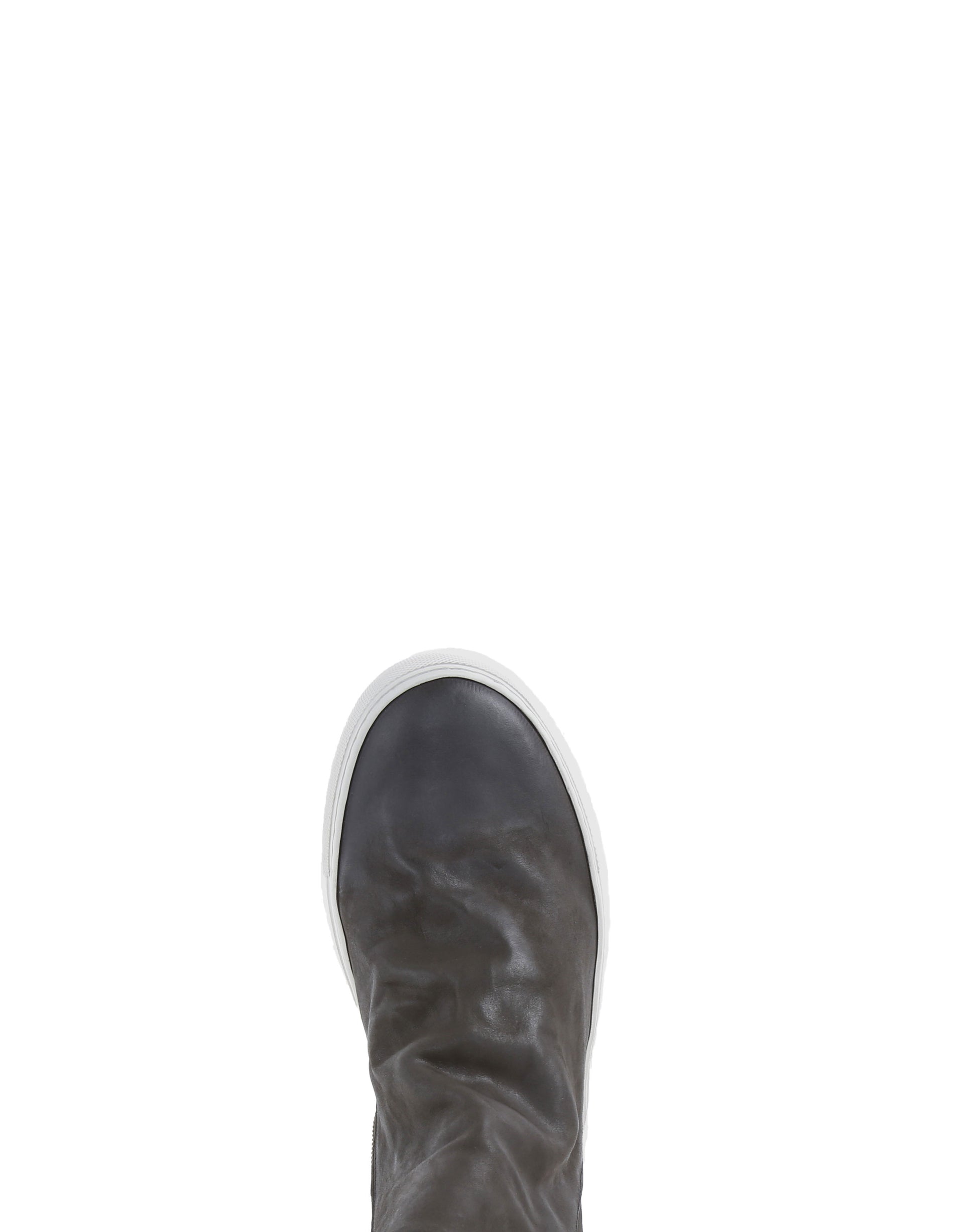 Fiorentini + Baker, BOLT BIEL, Grey leather sneaker boots with inside zip-Made in Italy-toe