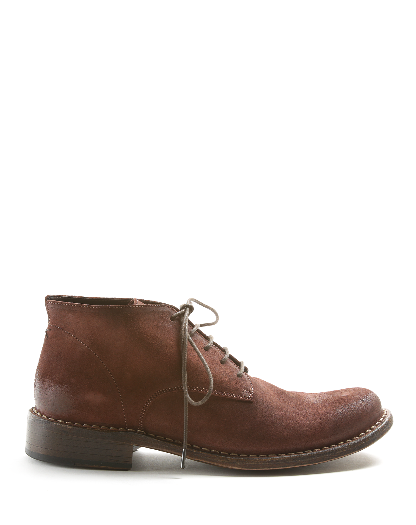 FEDD Bordeaux crust leather lace-up boots