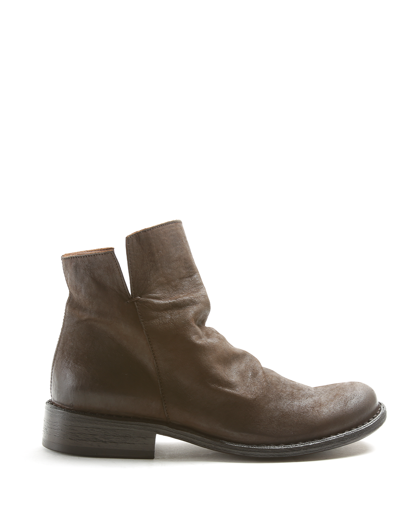 FAS Coffee Leather Boots