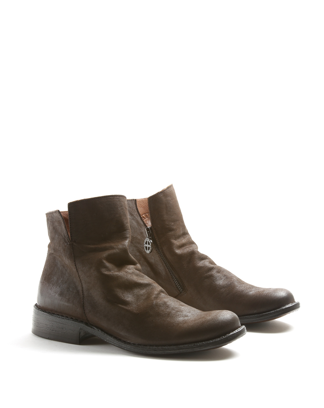 FAS Coffee Leather Boots