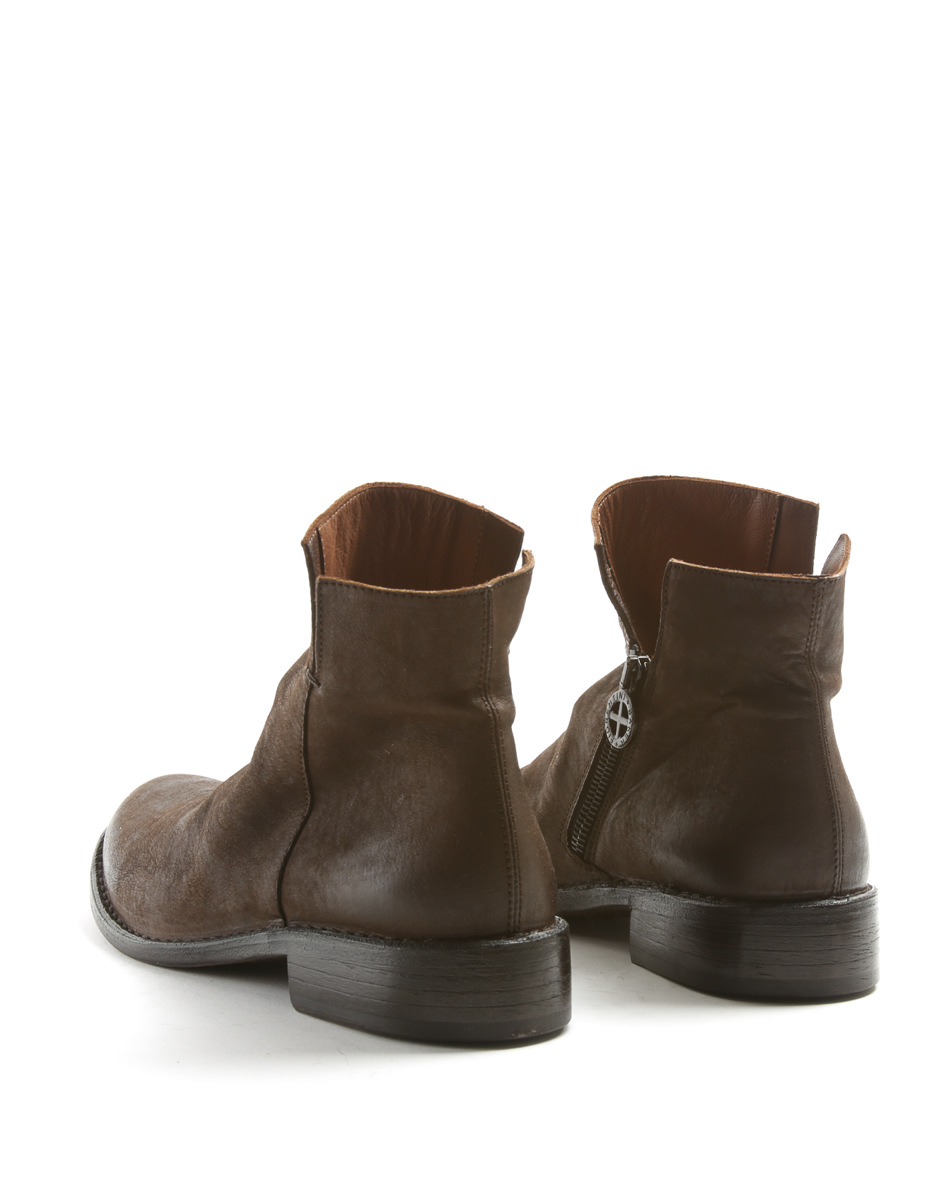 FAS Coffee Leather Boots