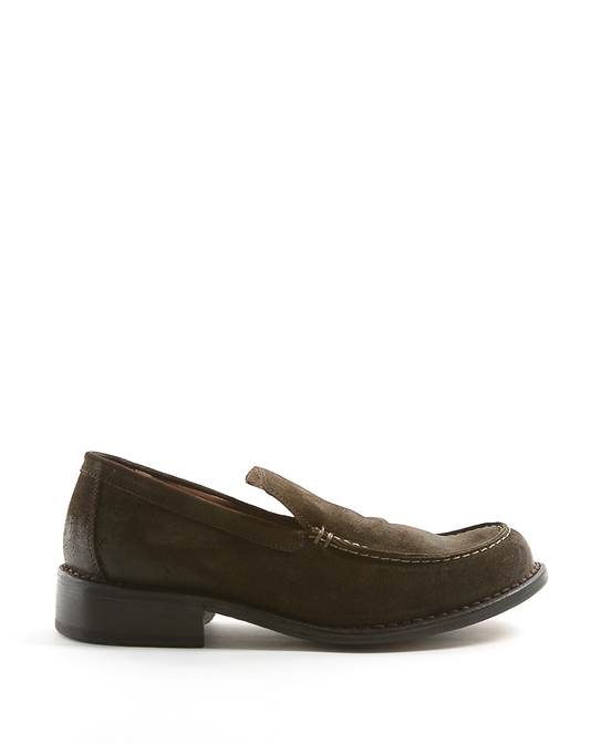 FELA Brown Suede Loafers
