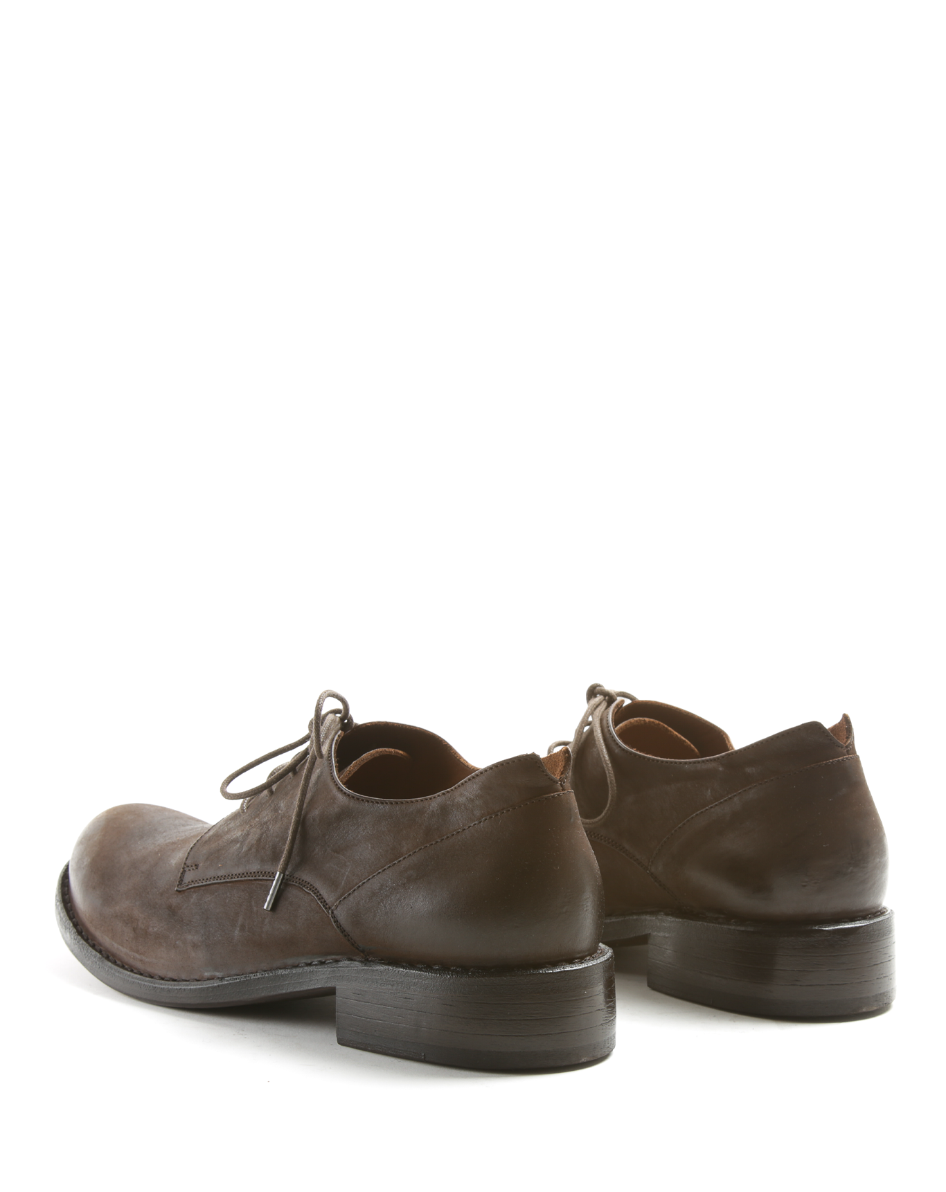 F-706 Coffee Leather Derby Shoes