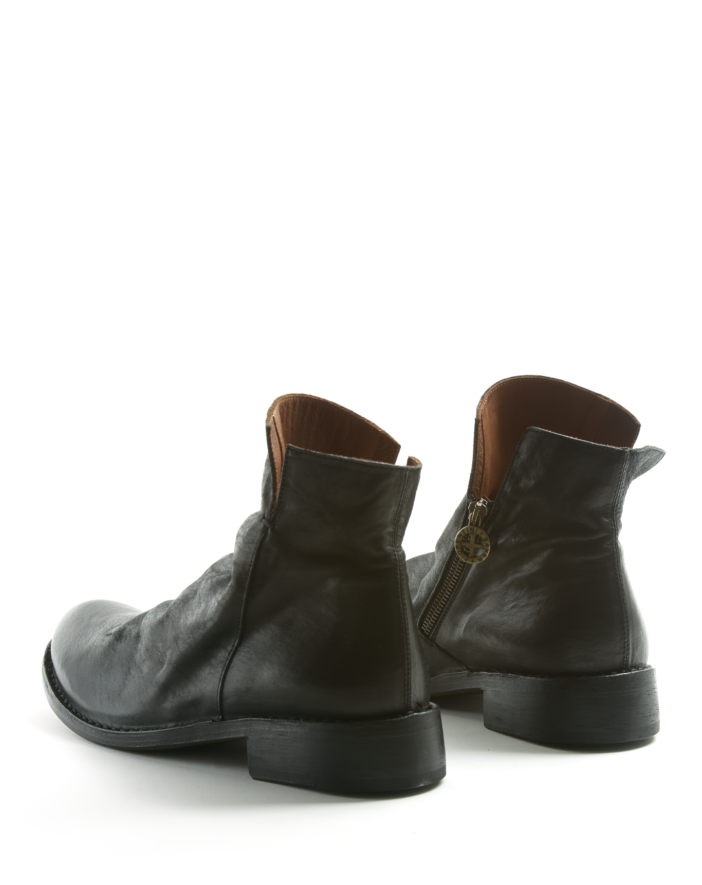 FAS Black Leather Boots