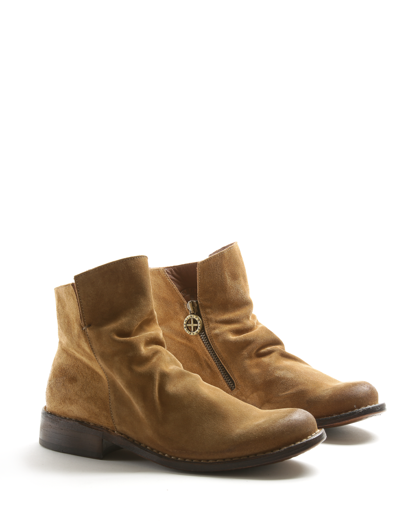 FAS Cognac Suede Boots