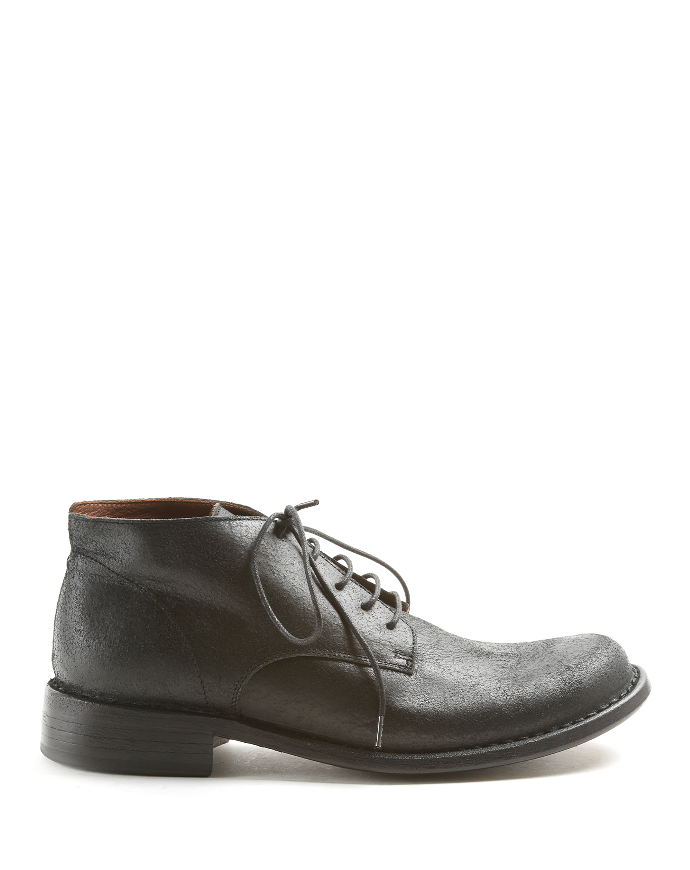 FEDD Black Leather Lace-up Boots