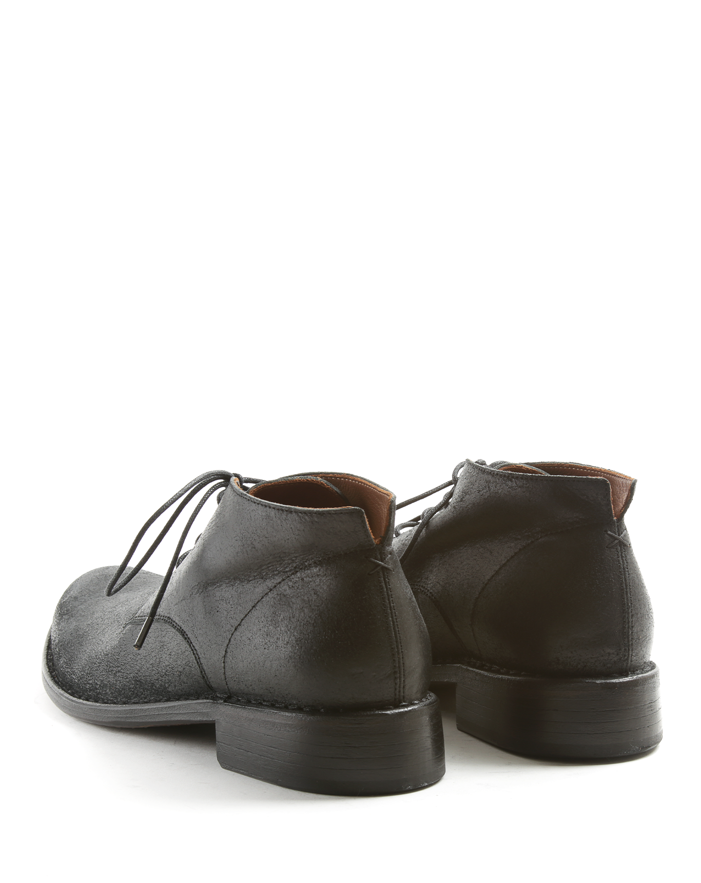 FEDD Black Leather Lace-up Boots