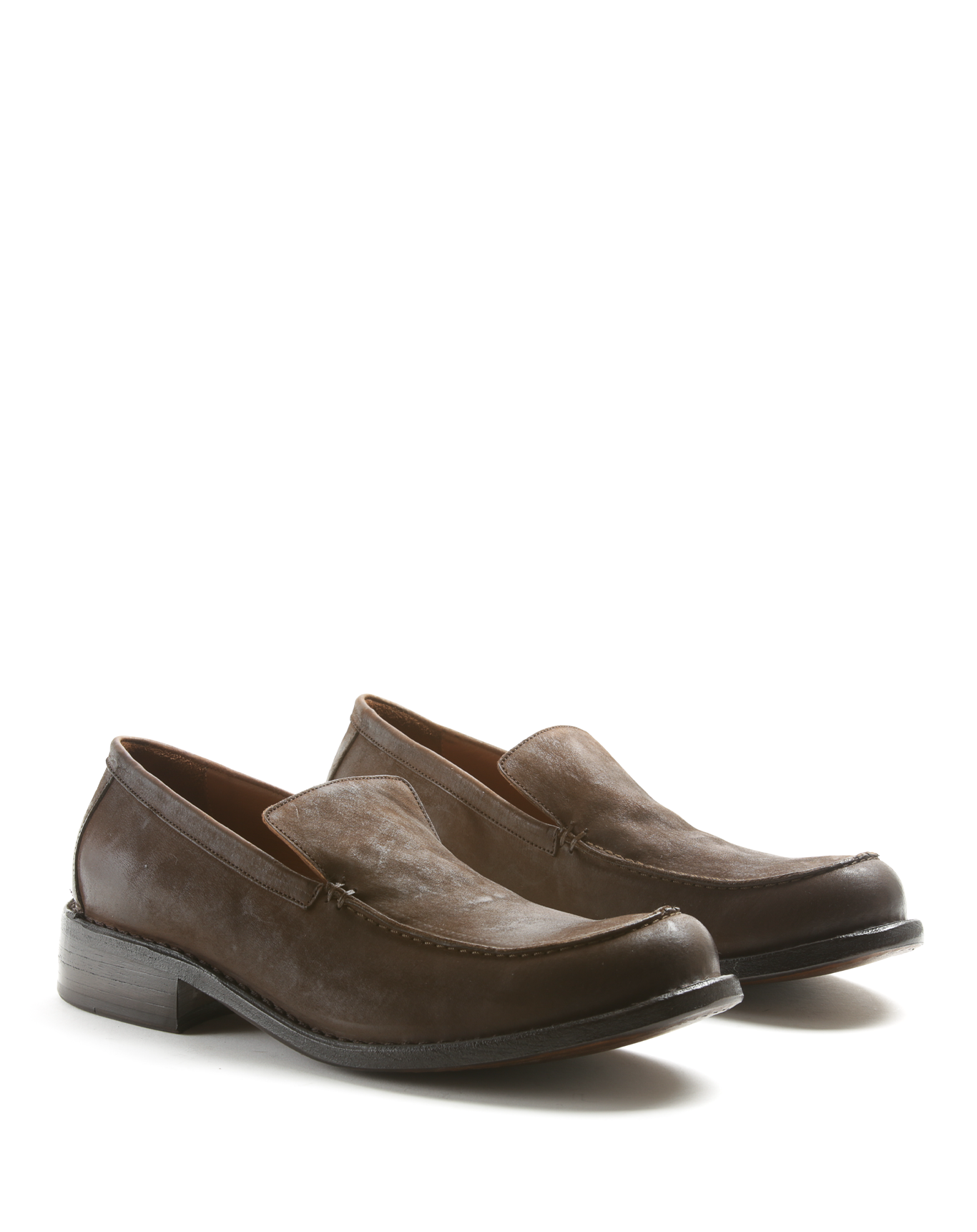 FELLA Coffee Leather Loafers