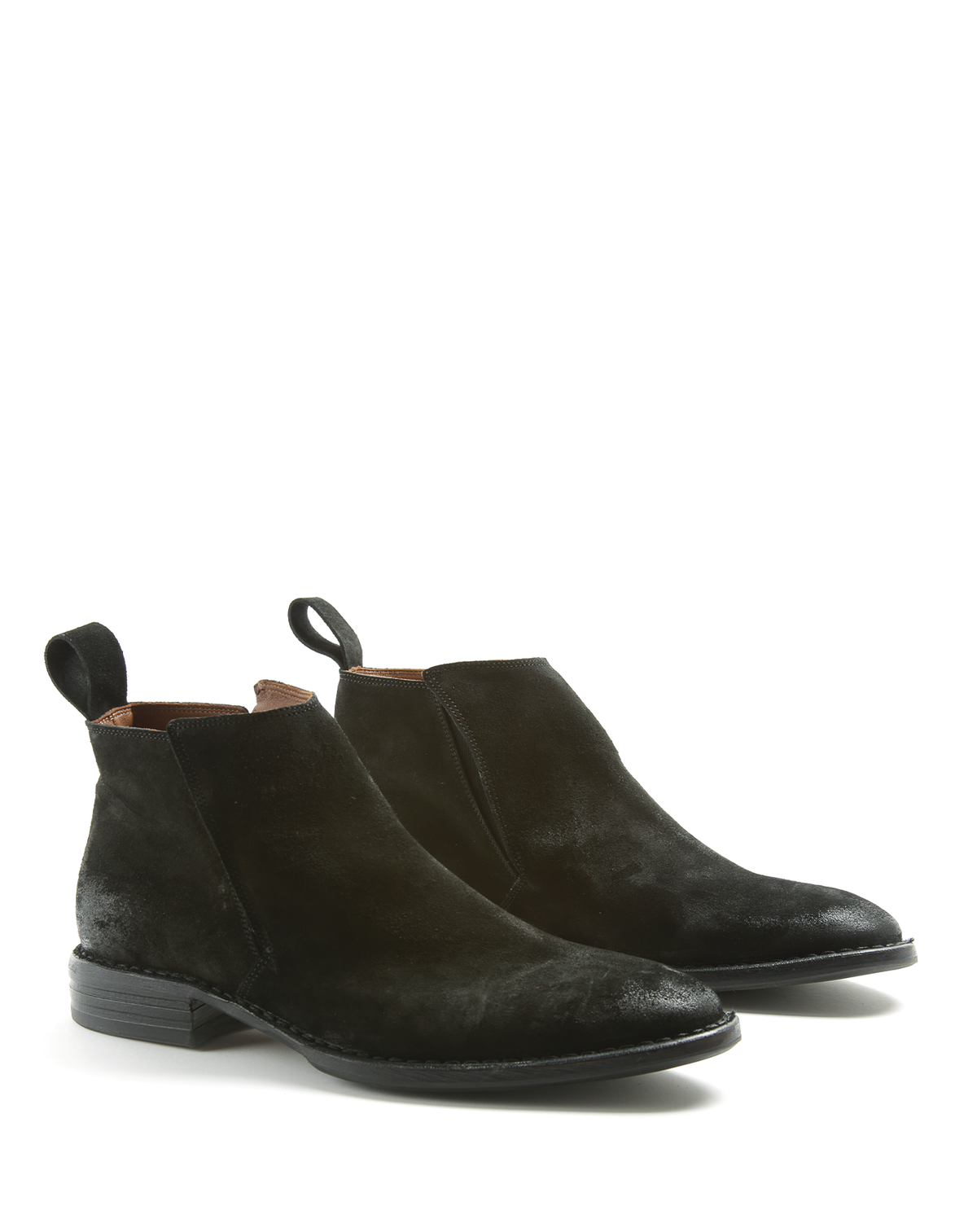 GAZ Black Suede Leather Boots