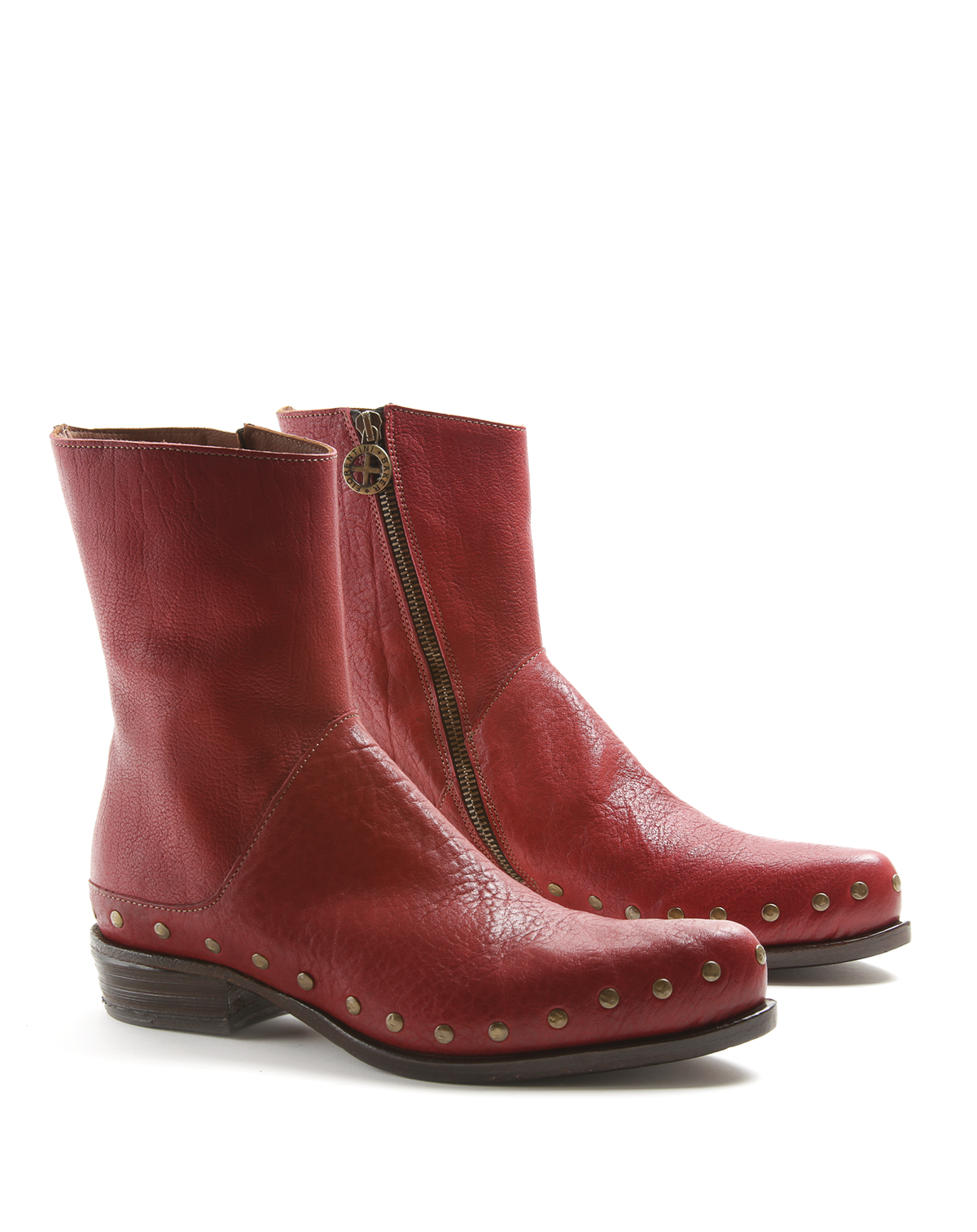 HAYZA HICO Oxblood Leather Boots