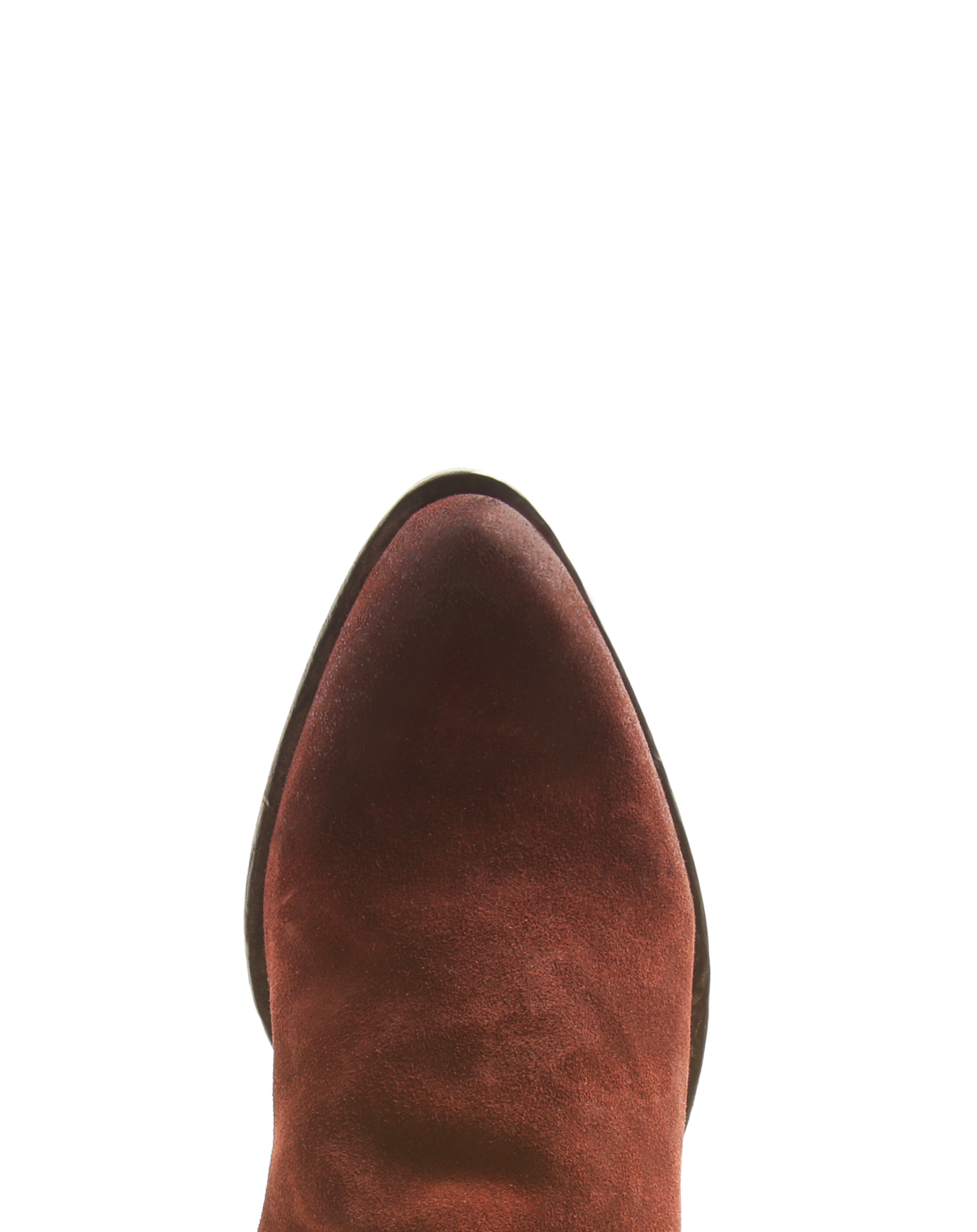 HARI Deep Russet Brown Suede Boots