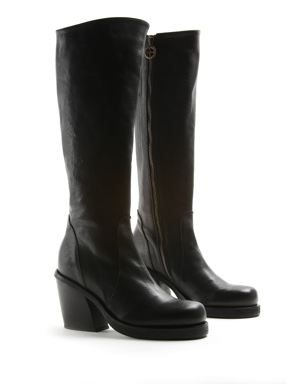 JADE Black Leather Boots