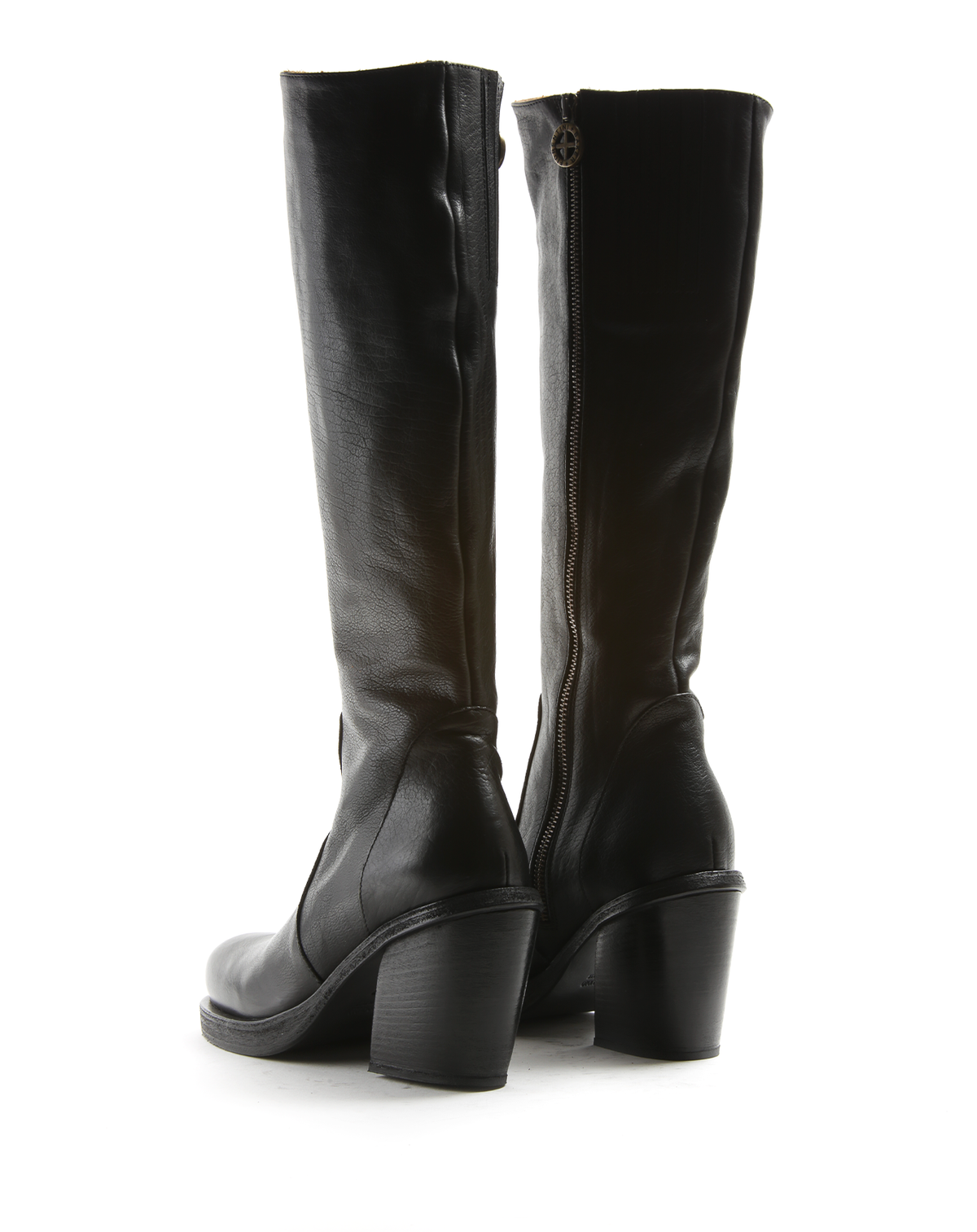 JADE Black Leather Boots