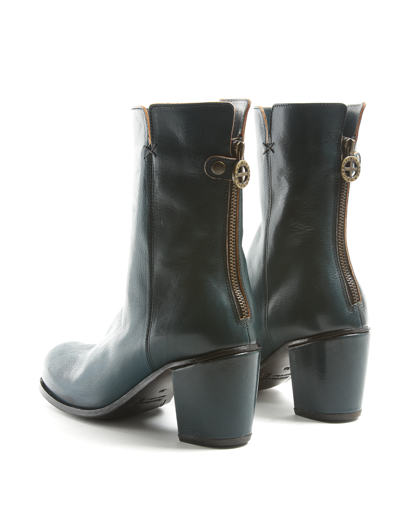 JONI Petrol Leather Boots