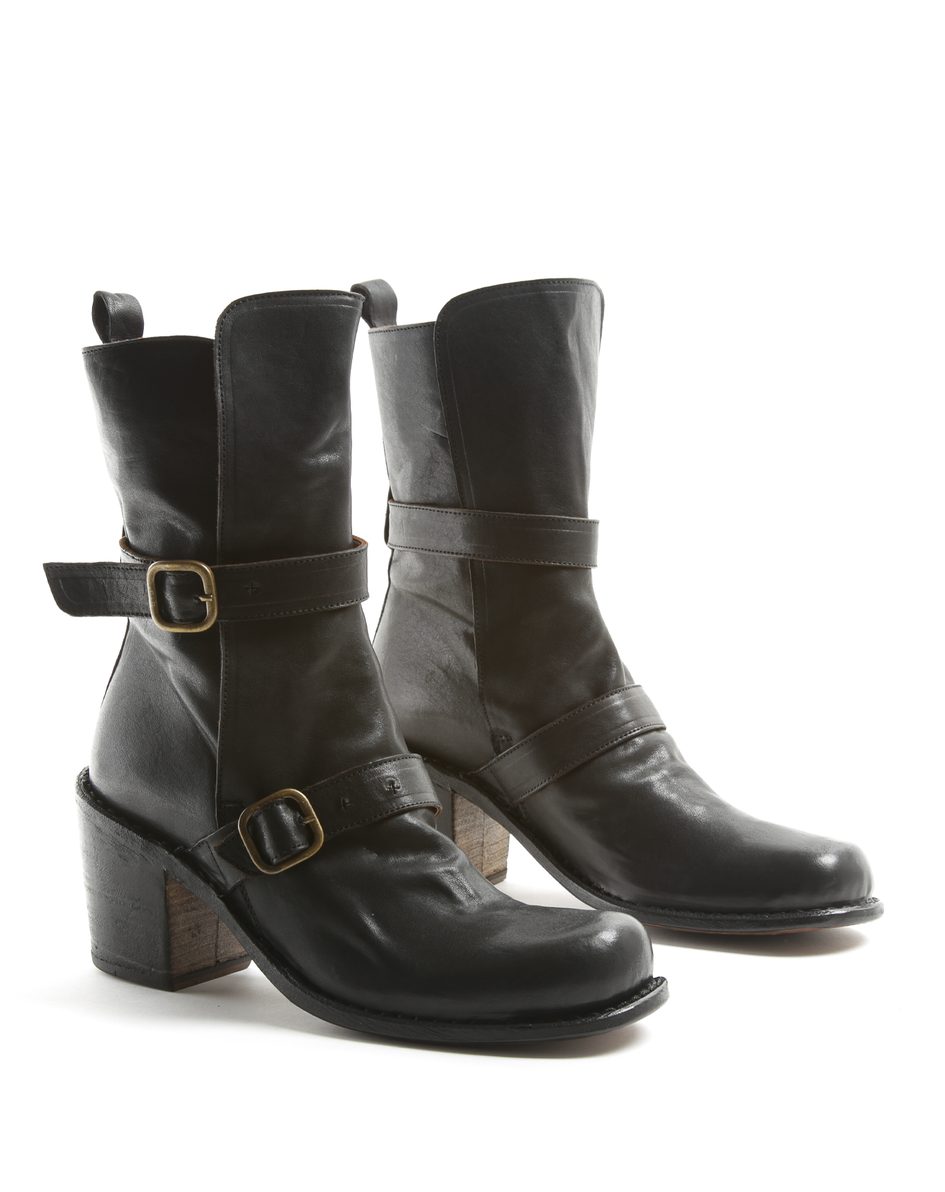 JAZ Black Leather Boots