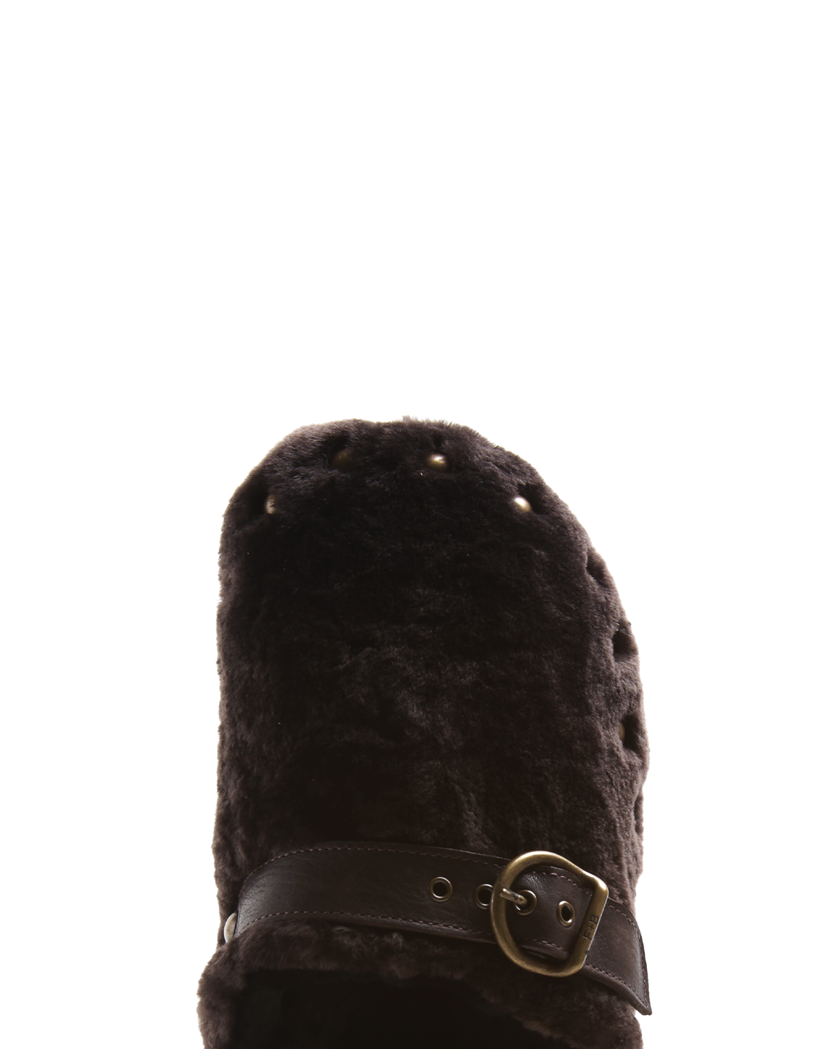 KALUA Brown Sheepskin Slide