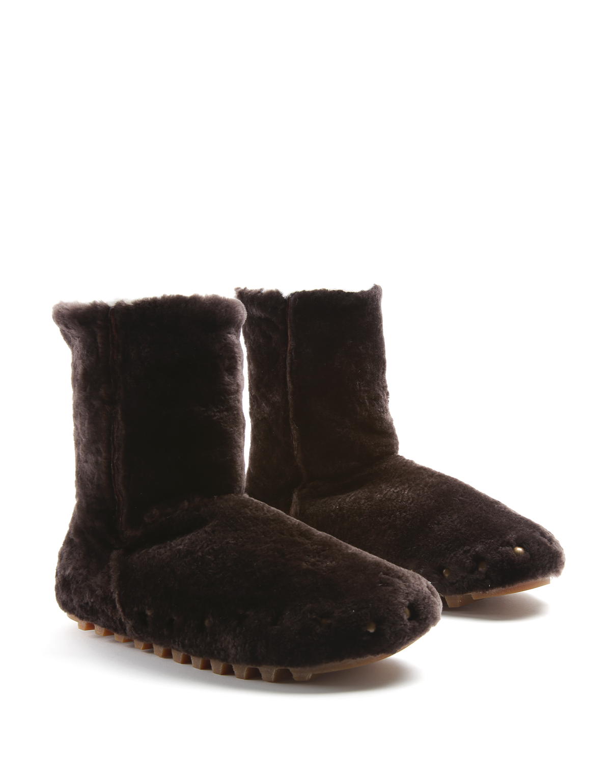 KOOTMO Brown Sheepskin Boots