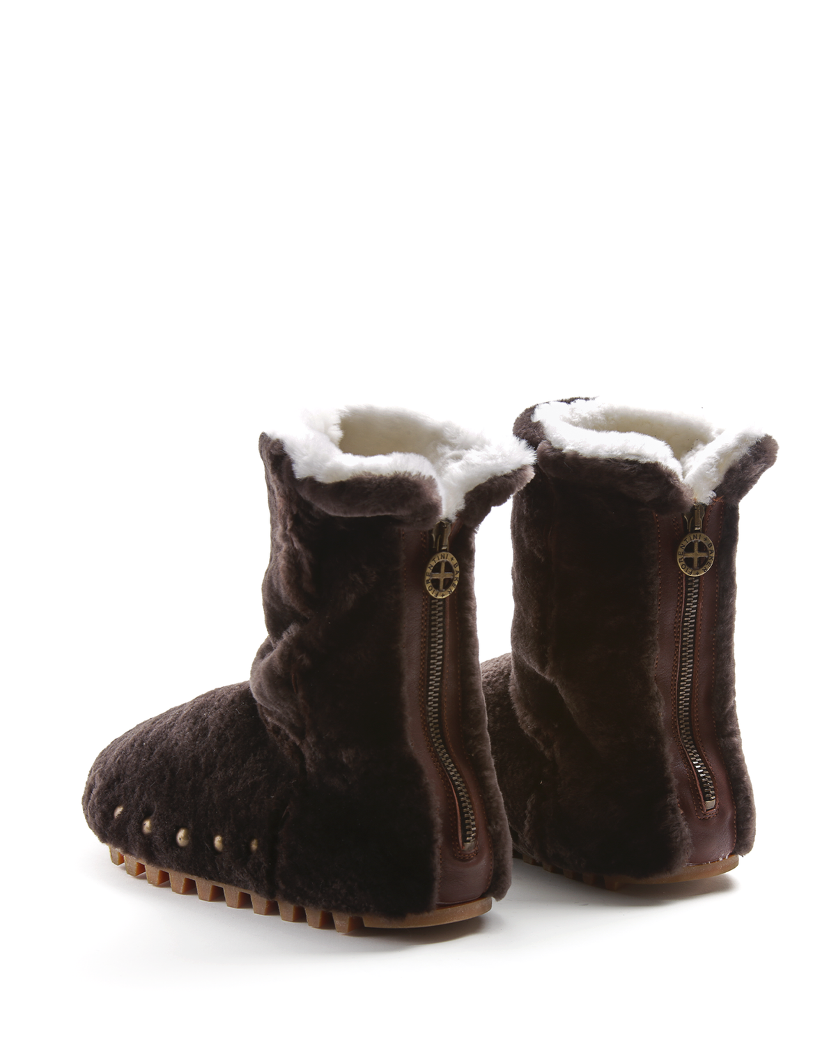 KOOTMO Brown Sheepskin Boots