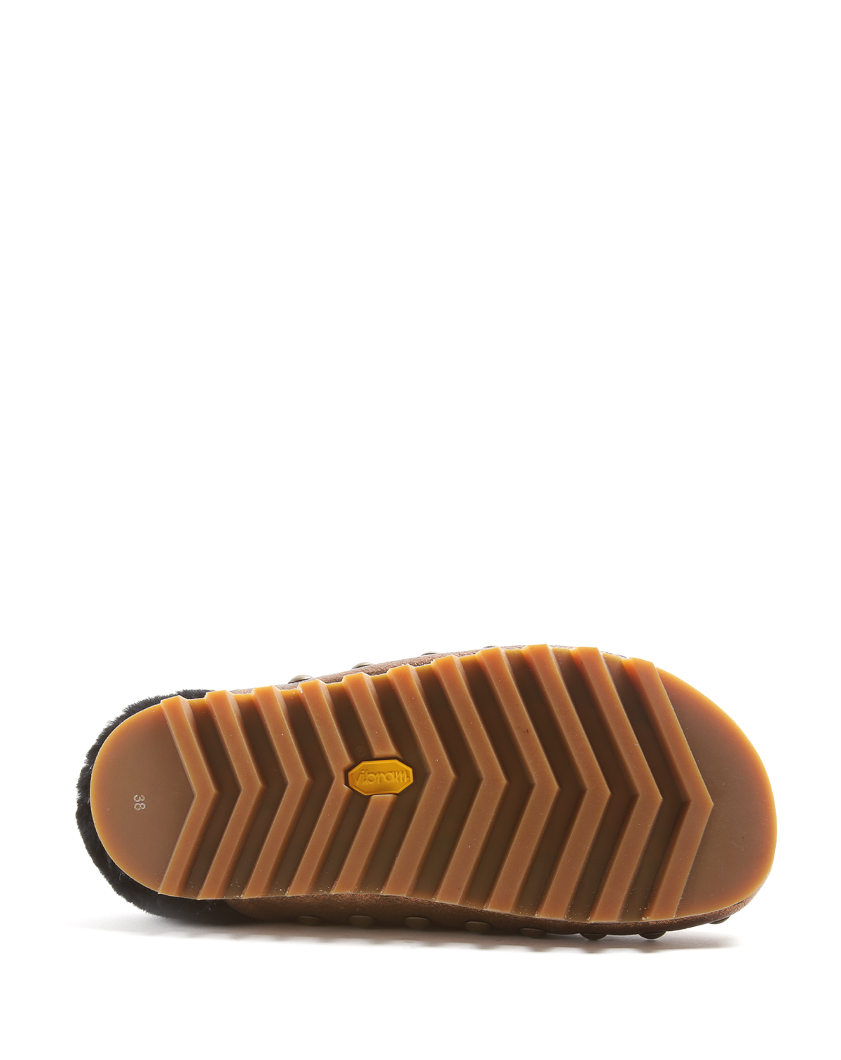 KULMO Bronze Leather Sheepskin Mule