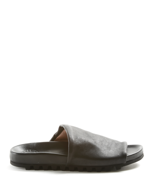 KALI Black Leather Slide