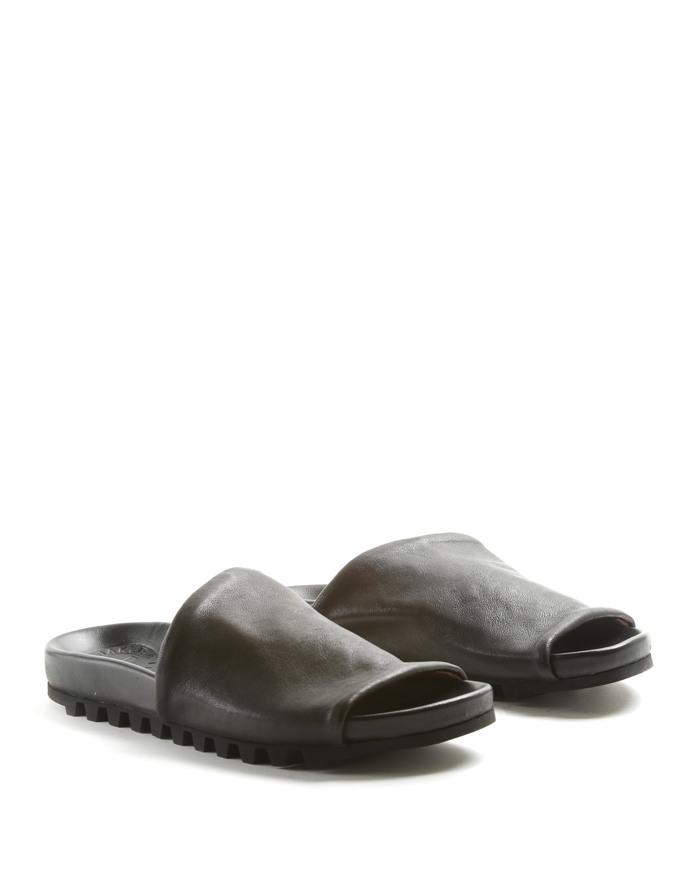 KALI Black Leather Slide