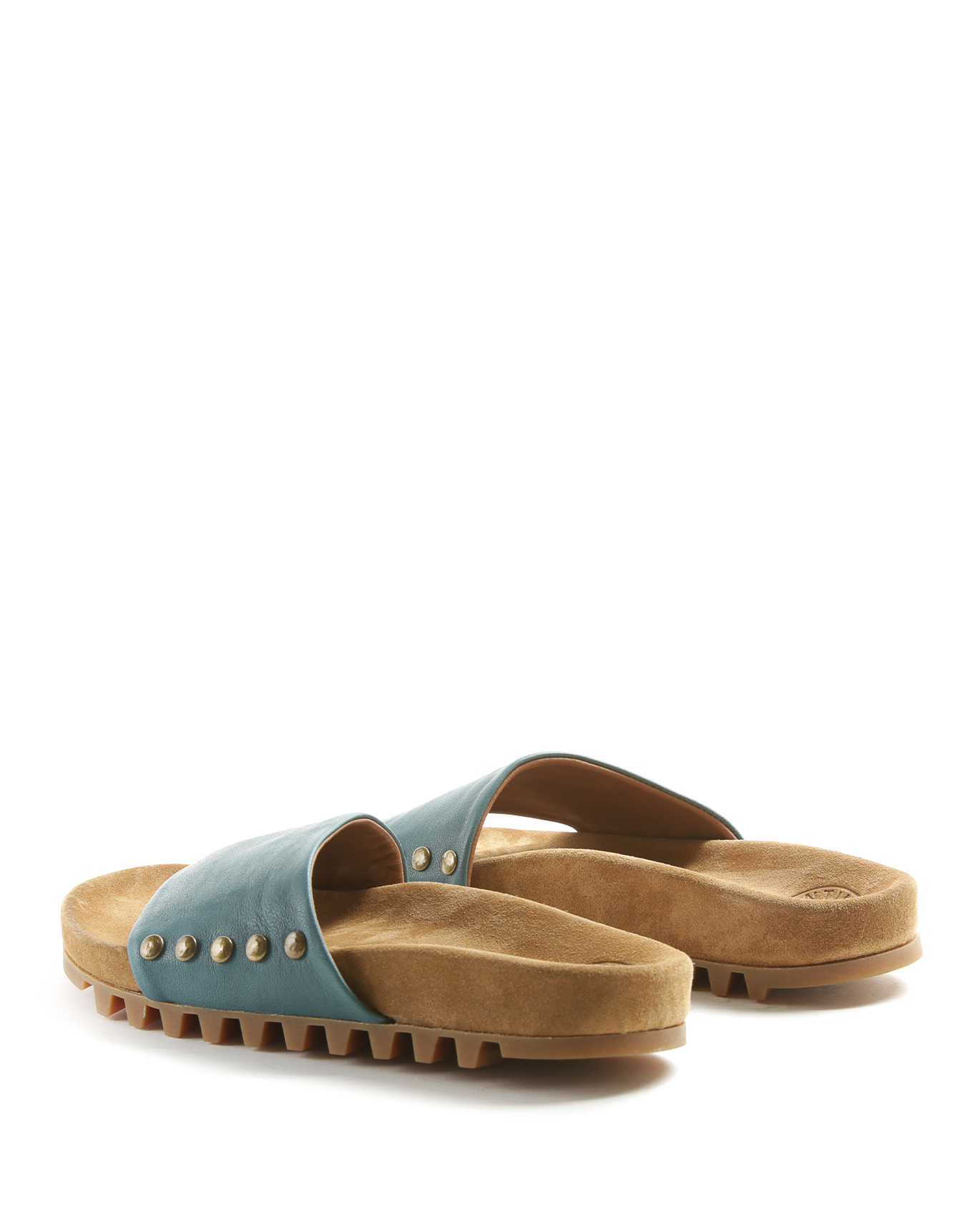 KRAC Blue Leather Slide