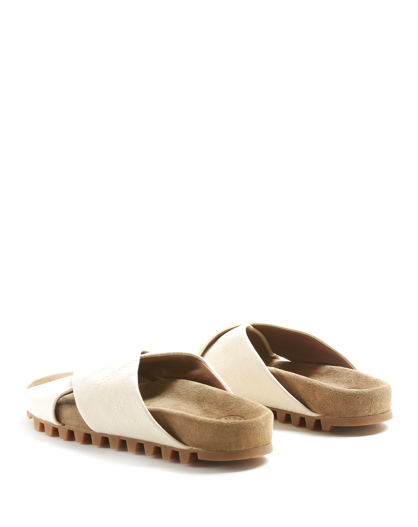 KOOKI Ivory Leather Slide