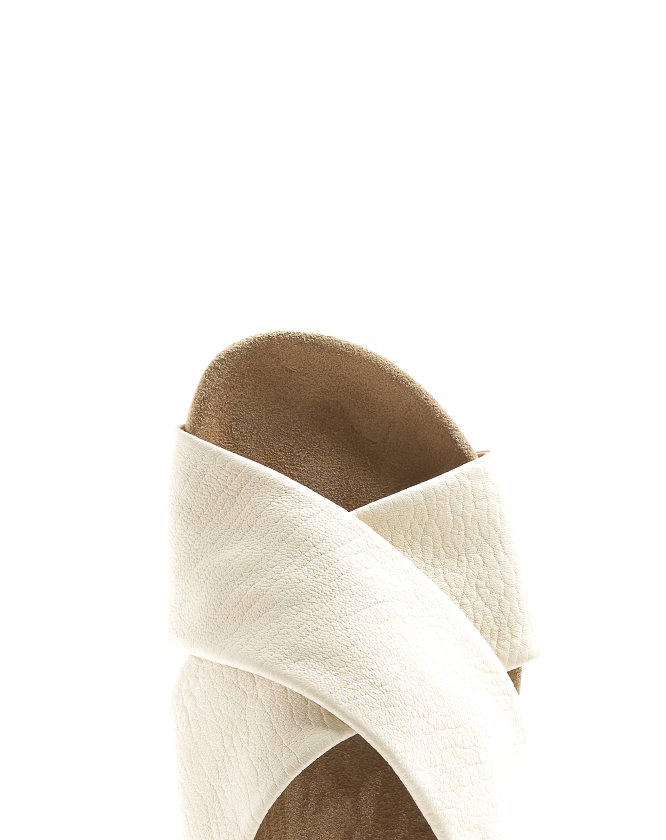 KOOKI Ivory Leather Slide