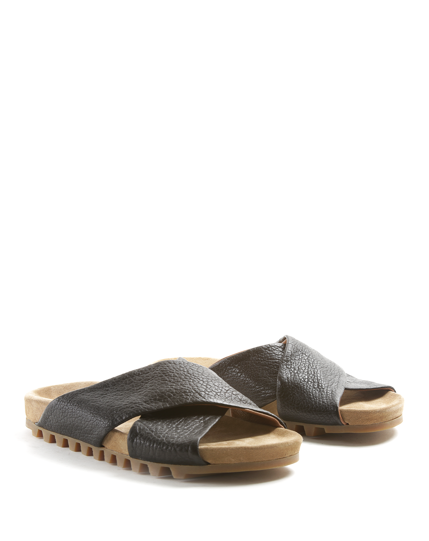 KOOKI Black Leather Slide