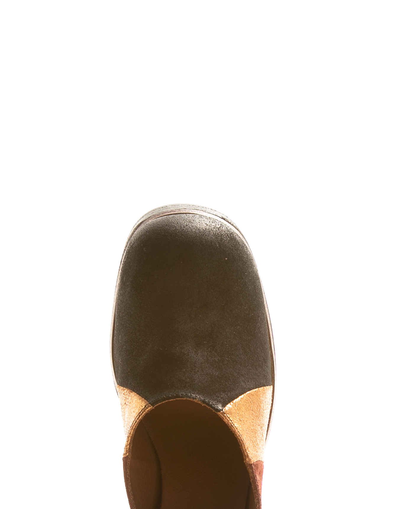 LIL Black/Rust/Gold Suede Boot