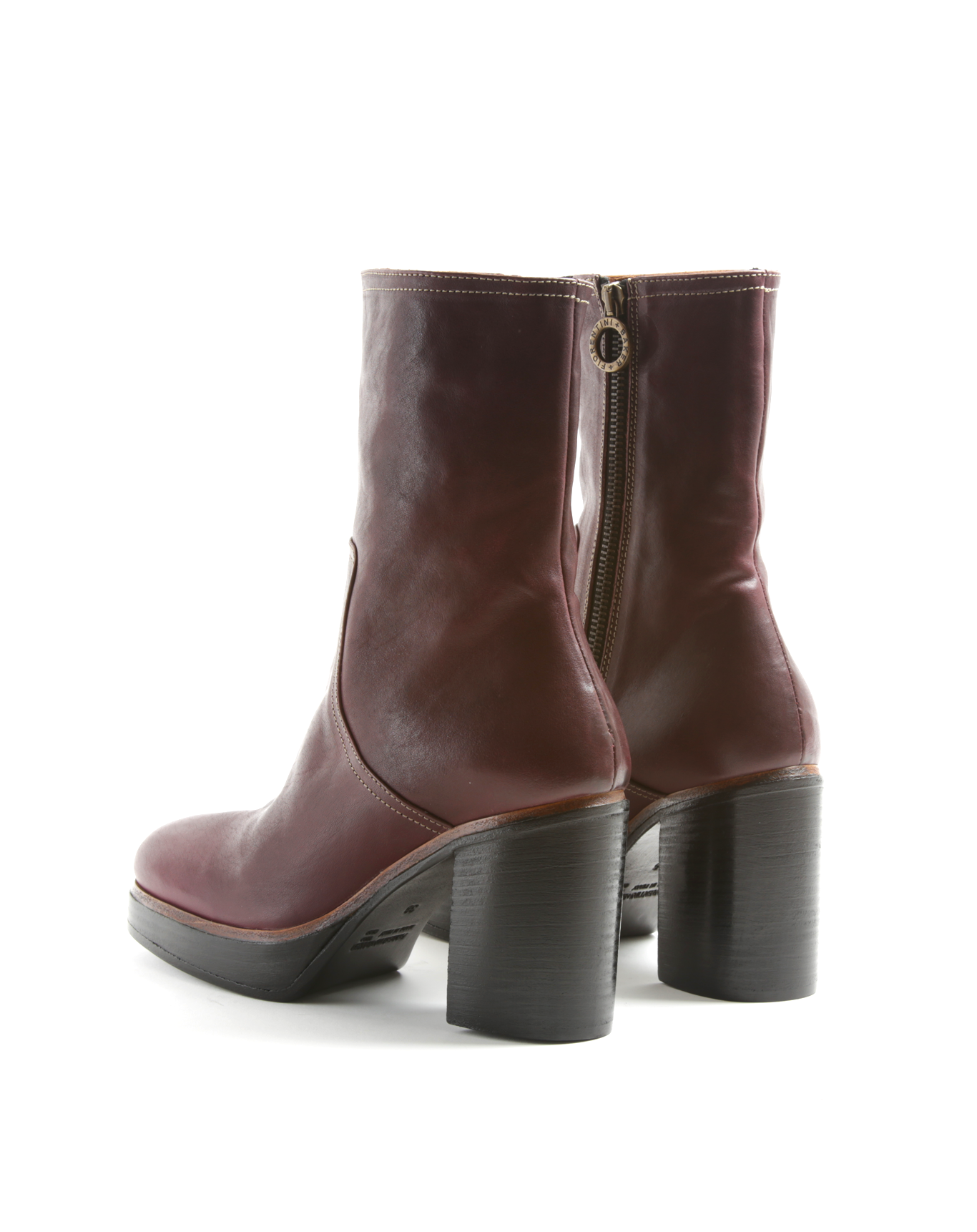 LUV Burgundy Leather Boots