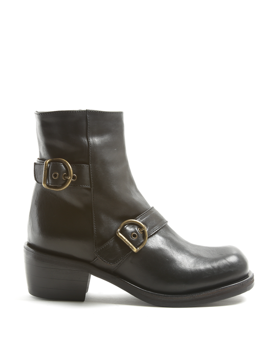 MOKE Black Leather Boots