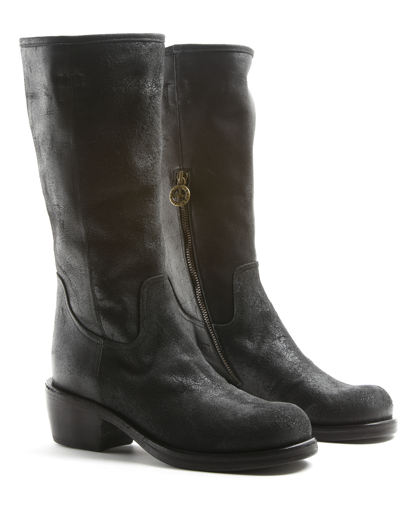 MOLL Black Leather Boots