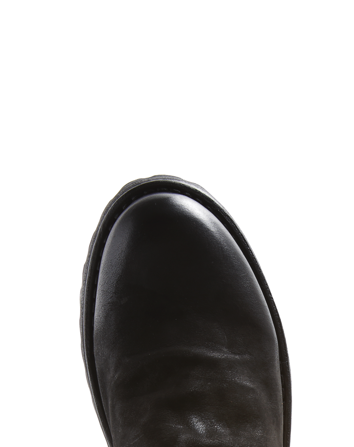 M-ELF Black Brushed Leather Boots