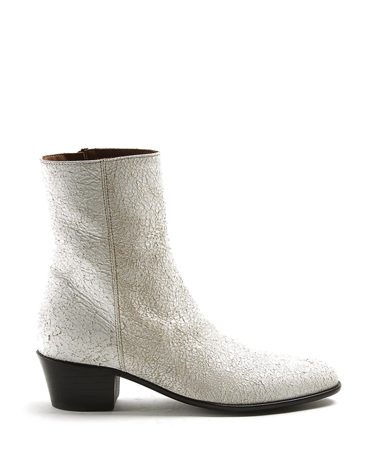 MATT Off-White Leather Boots