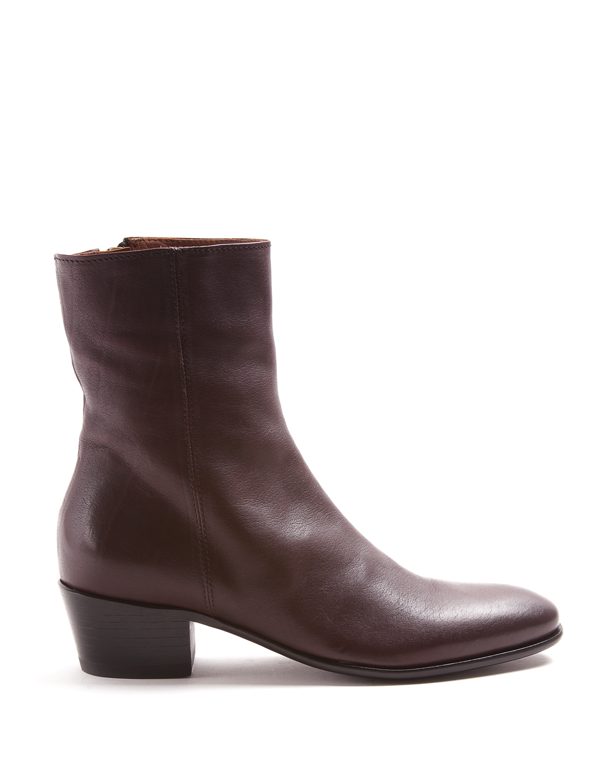 MATT Burgundy Leather Boots