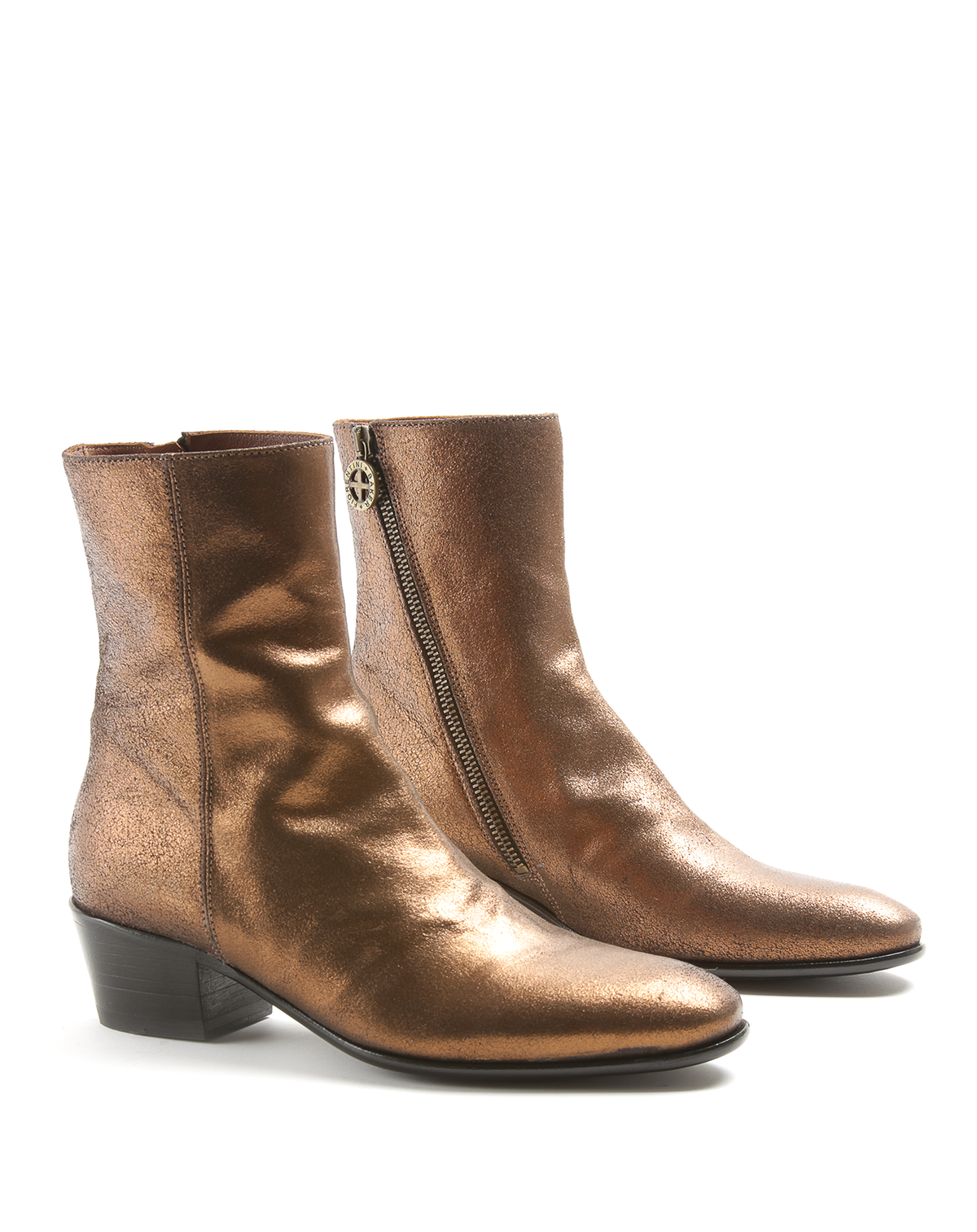 MATT Bronze Leather Boots